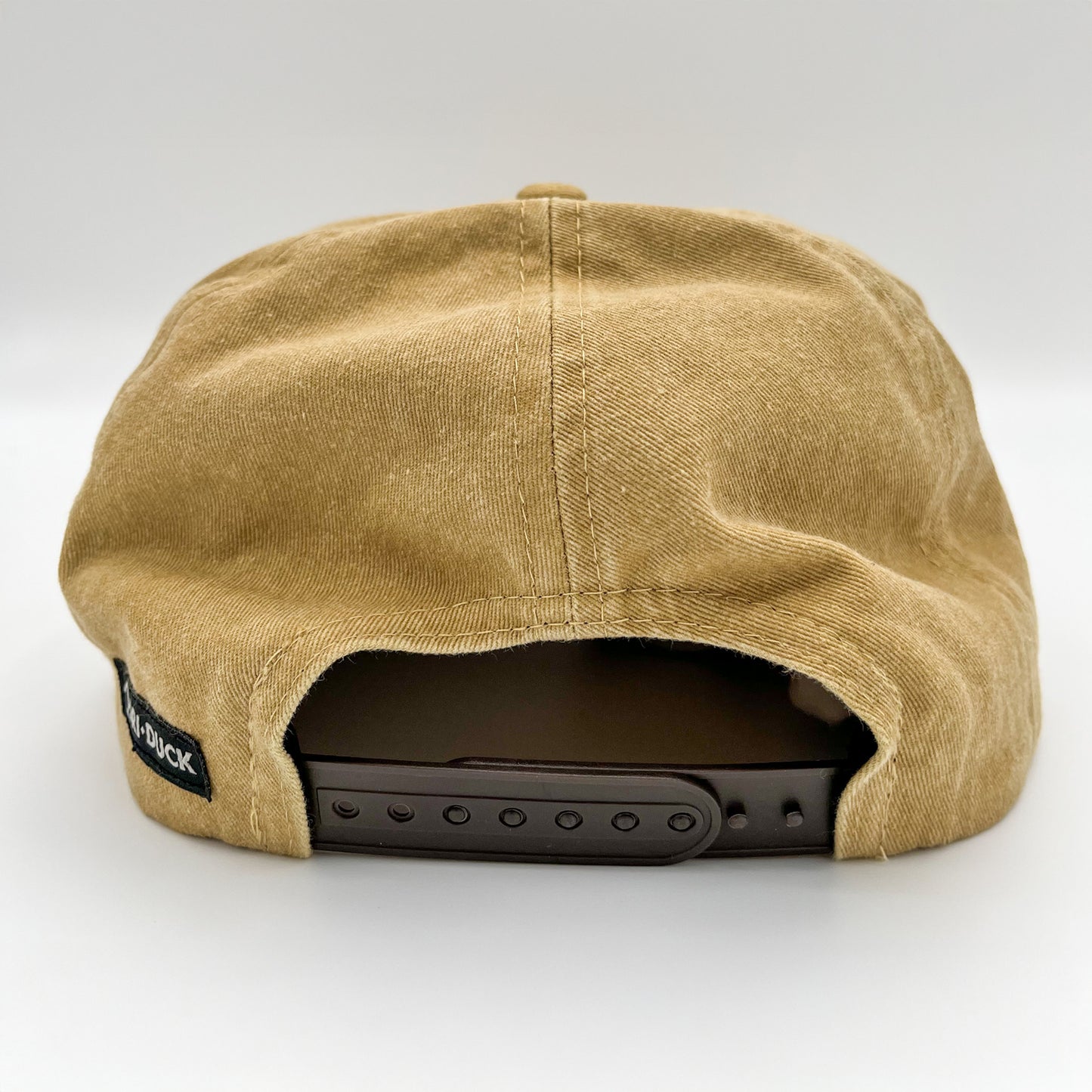 Back view of a brown Old Smokey logo hat