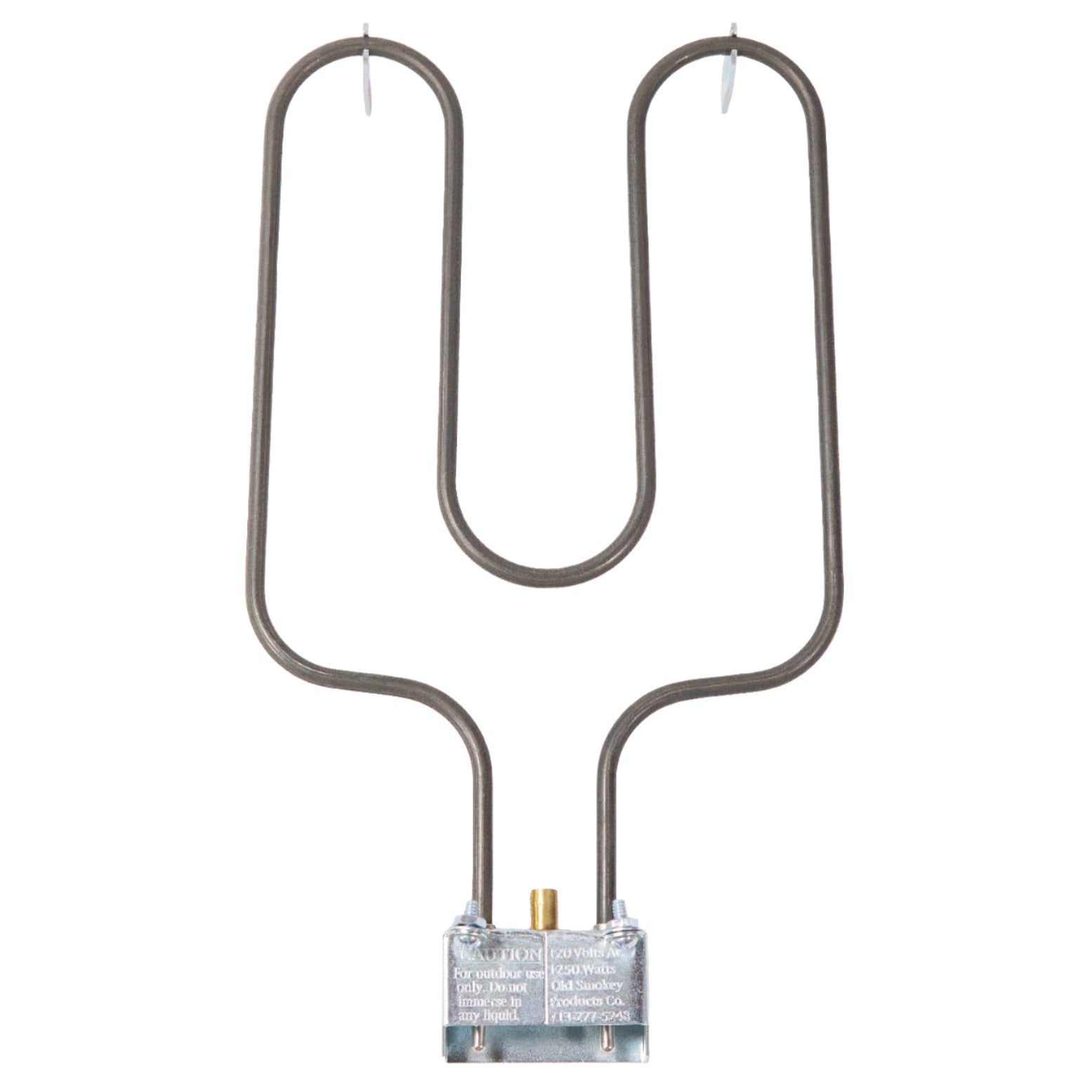 Heating element with U-shaped design on a white background