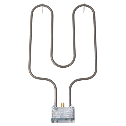 Heating element with U-shaped design on a white background