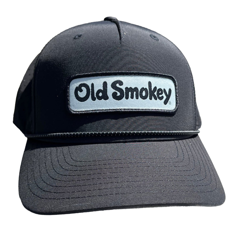 Black mesh hat with Old Smokey logo