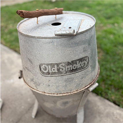 Photo of a vintage Old Smokey grill
