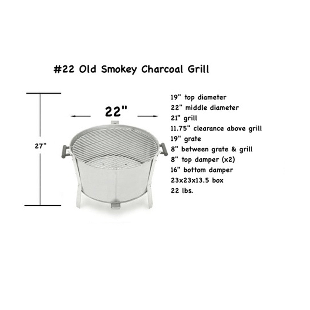 Old Smokey Round Dial Grill Thermometer - 3-in Stainless Steel