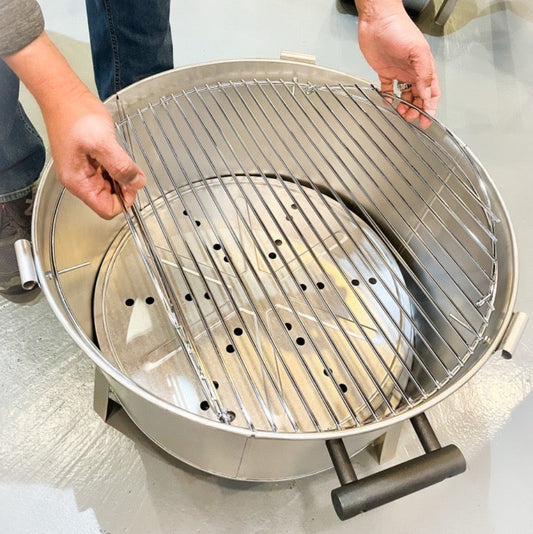 hinged grill grate for #22 old smokey grill