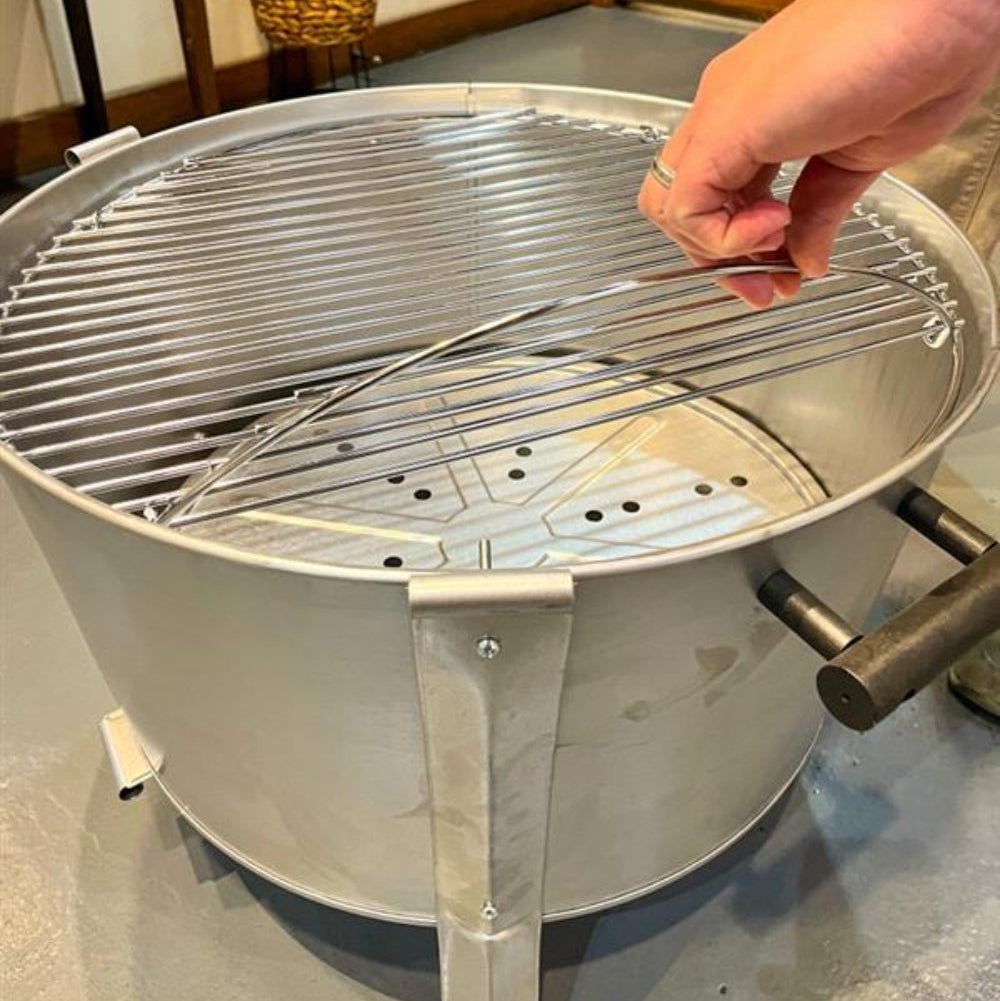 hinged grill grate