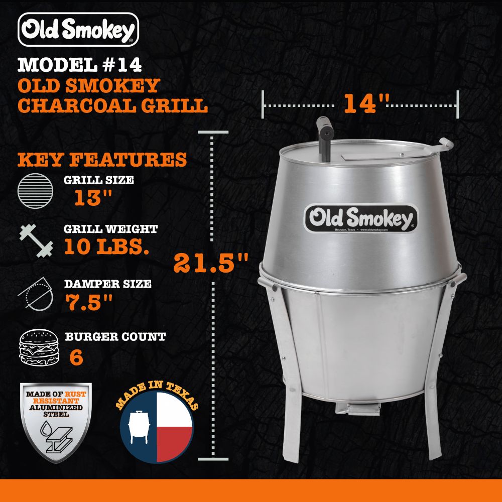 #14 Old Smokey Charcoal Grill