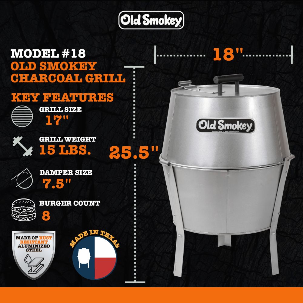 #18 Old Smokey Charcoal Grill