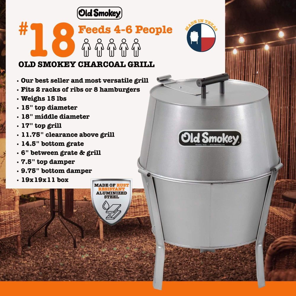 #18 Old Smokey Charcoal Grill