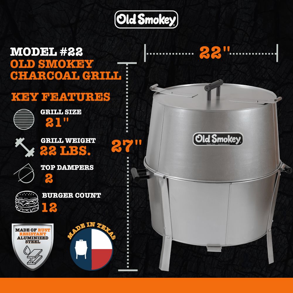 #22 Old Smokey Charcoal Grill
