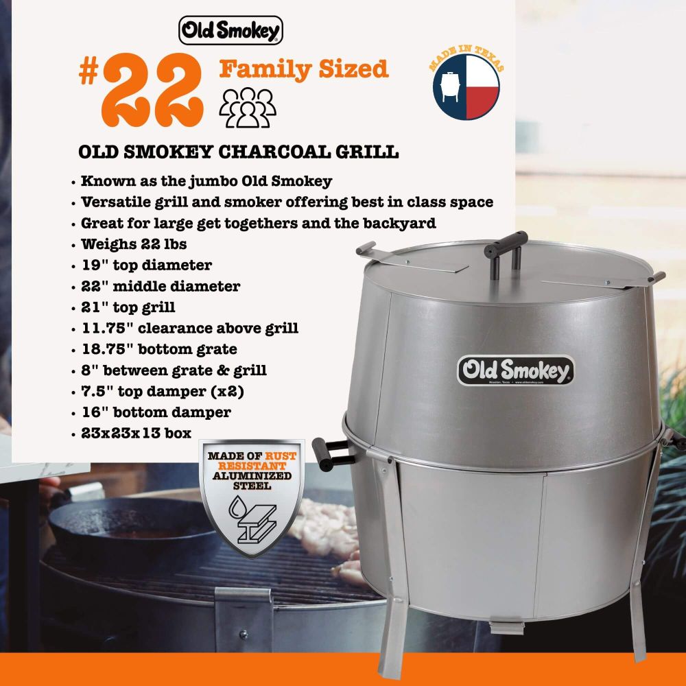 #22 Old Smokey Charcoal Grill