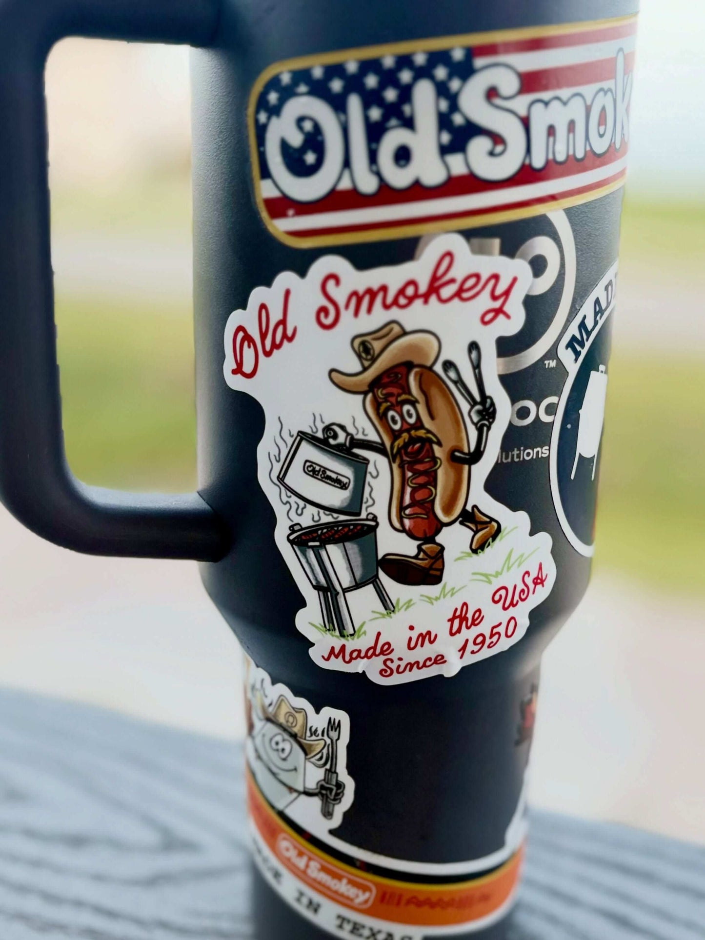 Old Smokey Hot Dog Sticker