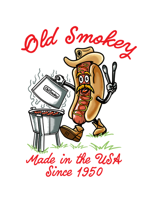 Old Smokey Hot Dog Sticker