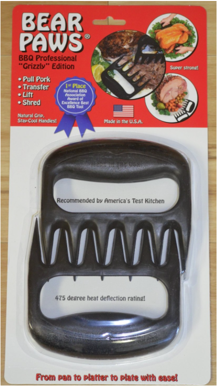 Meat Claws Bbq Bear Claws Pulled Pork Chicken Shredder Claws Kitchen Claws  With Wood Handle For Carving Turkey, Chicken Or Cooking On Barbecue, Grill